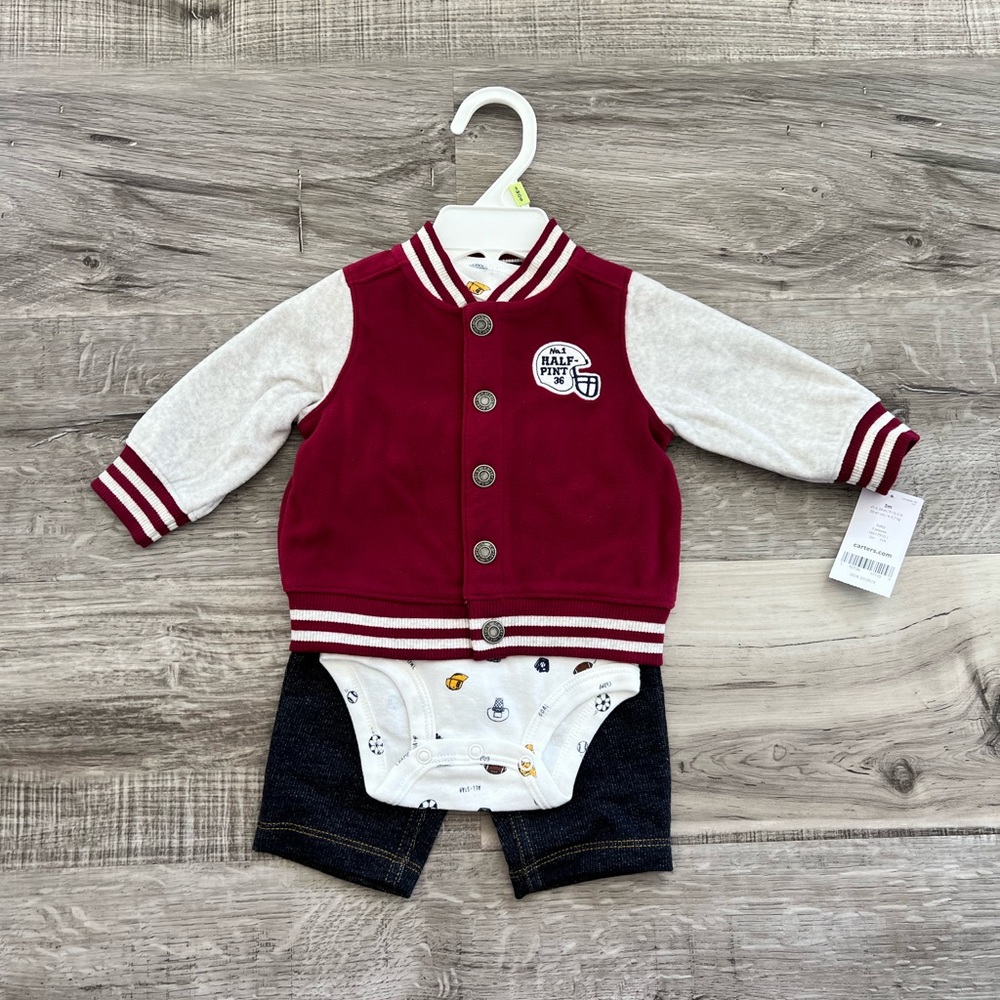 NWT Carter’s 3 Piece Outfit Size 0-3M
